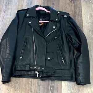 Genuine Leather Motorcycle Jacket